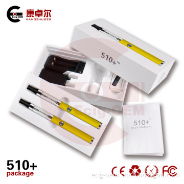 2014 Electronic Cigarette 510+ Kit Changeable Battery Yellow